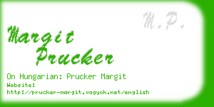 margit prucker business card